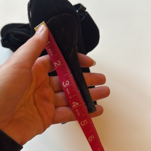 Top Moda Elegant Strappy Stiletto Black Heels size 8 1/2 - Picture 8 of 9